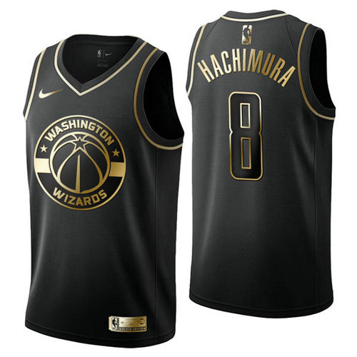Camiseta Rui Hachimura 8 Washington Wizards clásico 2018 negro Hombre