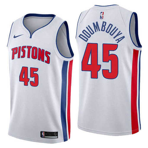 Camiseta Sekou Doumbouya 45 Detroit Pistons 2019-20 blanca Hombre