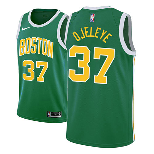 Camiseta Semi Ojeleye 27 Boston Celtics Earned 2018-19 Verde Hombre