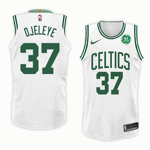 Camiseta Semi Ojeleye 37 Boston Celtics Association 2018 Blanco Hombre