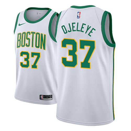 Camiseta Semi Ojeleye 37 Boston Celtics Ciudad 2018-19 Blanco Hombre