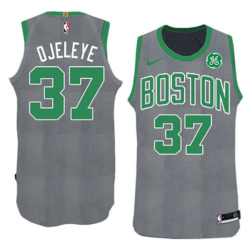 Camiseta Semi Ojeleye 37 Boston Celtics Navidad 2018 Verde Hombre