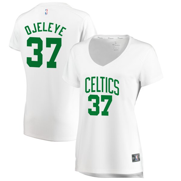 Camiseta Semi Ojeleye 37 Boston Celtics association edition Blanco Mujer