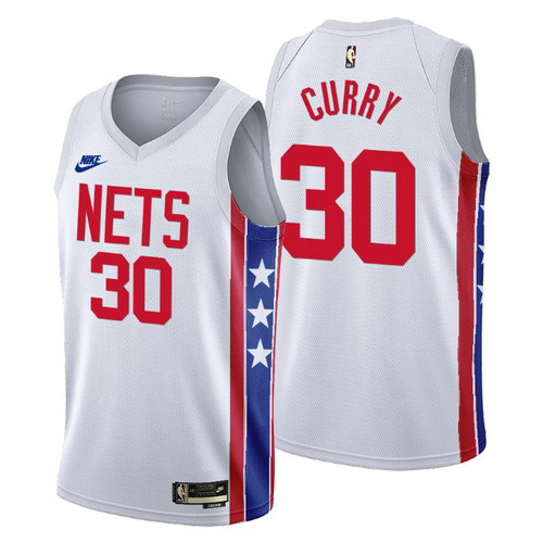 Camiseta Seth Curry 30 Brooklyn Nets 2022-2023 Classic Edition blanco Hombre