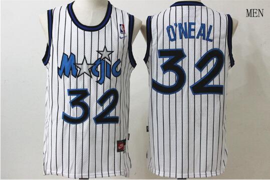 Camiseta Shaquille O'Neal 32 Orlando Magic Throwback blanco Hombre