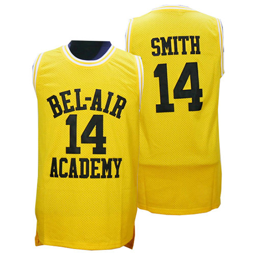 Camiseta Smith 14 Pelicula Bel-Air Academy Amarillo Hombre