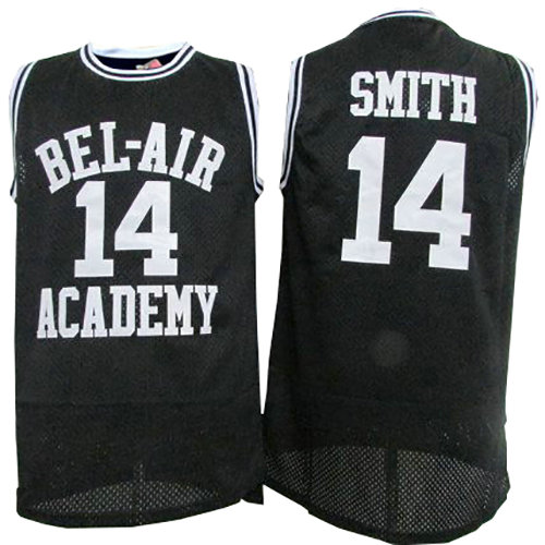 Camiseta Smith 14 Pelicula Bel-Air Academy Negro Hombre