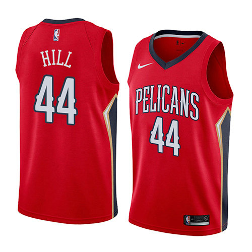 Camiseta Solomon Hill 44 New Orleans Pelicans Statement 2018 Rojo Hombre
