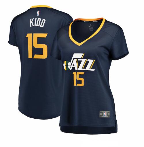 Camiseta Stanton Kidd 15 Utah Jazz icon edition Armada Mujer