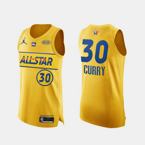 Camiseta Stephen Curry 30 All Star 2021 oro Hombre