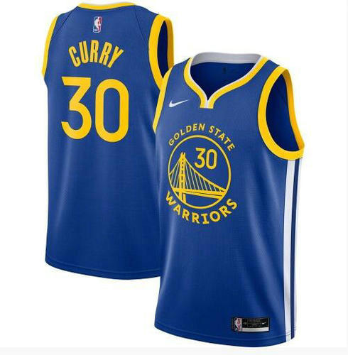 Camiseta Stephen Curry 30 Golden State Warriors 2020-21 Icon Edition Swingman azul Hombre
