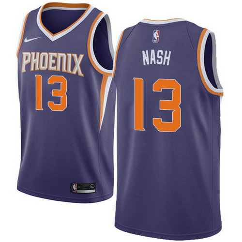 Camiseta Steve Nash 13 Phoenix Suns icono 2018 porpora Hombre
