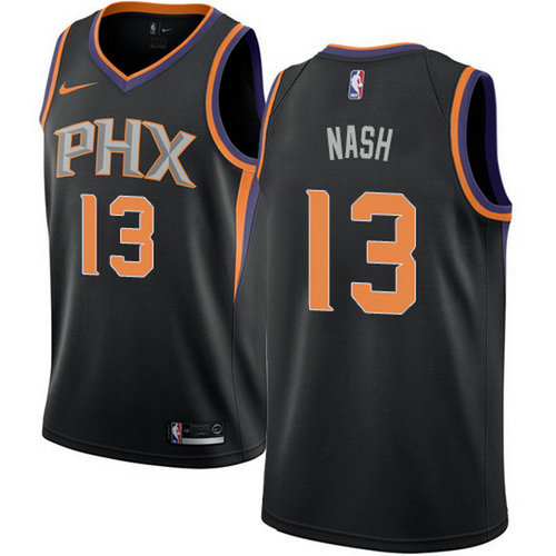 Camiseta Steve Nash 13 Phoenix Suns statement 2018 negro Hombre