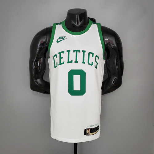 Camiseta TATUM 0 Boston Celtics 75 aniversario blanco Hombre