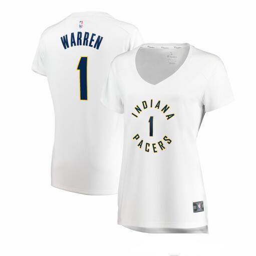 Camiseta TJ Warren 1 Indiana Pacers association edition Blanco Mujer