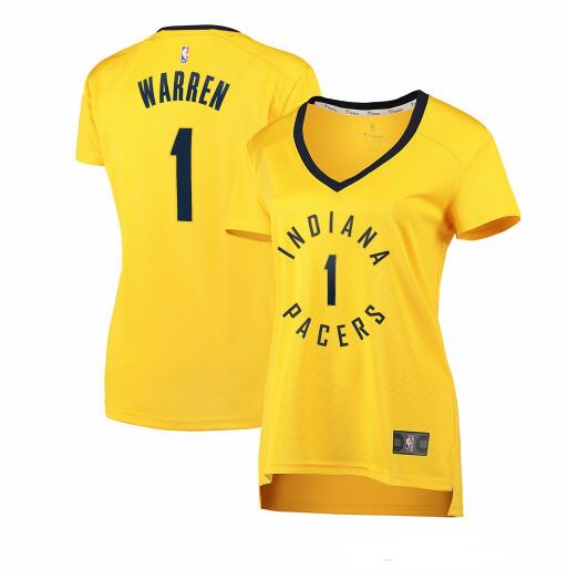 Camiseta TJ Warren 1 Indiana Pacers statement edition Amarillo Mujer