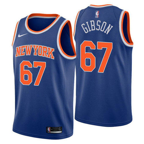 Camiseta Taj Gibson 67 New York Knicks 2018-19 azul Hombre