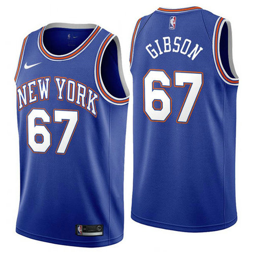 Camiseta Taj Gibson 67 New York Knicks 2019-2020 azul Hombre