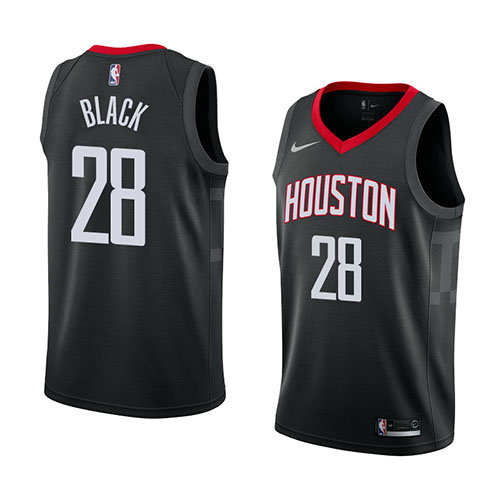 Camiseta Tarik Black 28 Houston Rockets Statement 2018 Negro Hombre