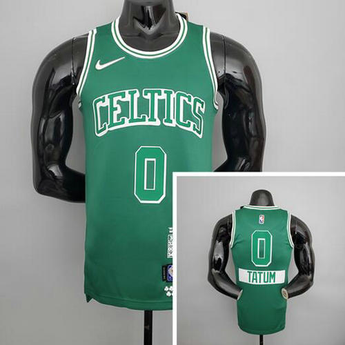 Camiseta Tatum 0 Boston Celtics Temporada 2022 Verde Hombre