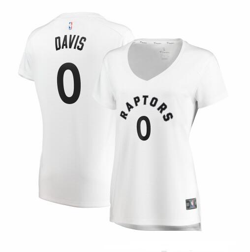 Camiseta Terence Davis 0 Toronto Raptors association edition Blanco Mujer