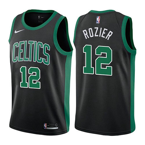 Camiseta Terry Rozier 12 Boston Celtics Statehombret 2017-18 Negro Hombre
