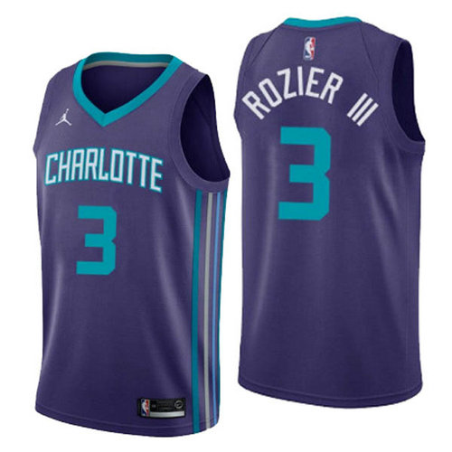Camiseta Terry Rozier 3 Charlotte Hornets 2020 porpora Hombre