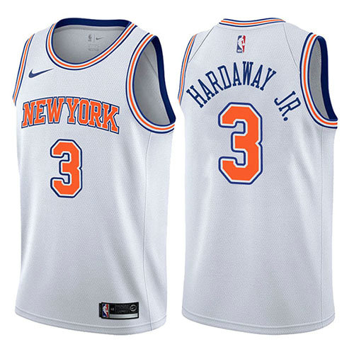Camiseta Tim Hardaway JR. 3 New York Knicks Statement 2017-18 Blanco Hombre