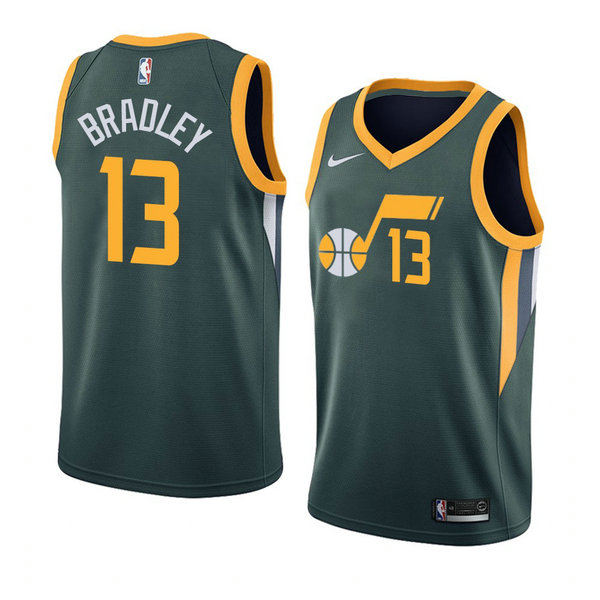 Camiseta Tony Bradley 13 Utah Jazz 2020-21 Temporada Statement Verde Hombre