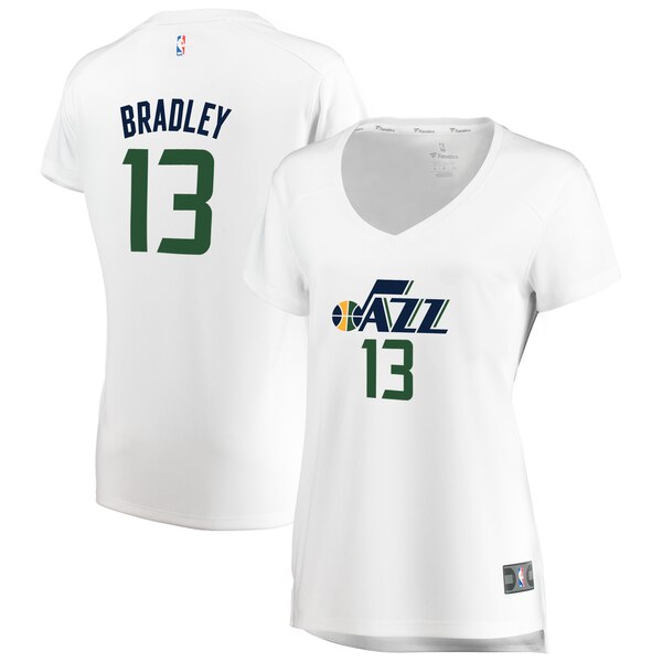 Camiseta Tony Bradley 13 Utah Jazz association edition Blanco Mujer