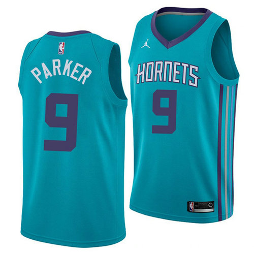 Camiseta Tony_Parker 9 Charlotte Hornets 2018 verde Hombre