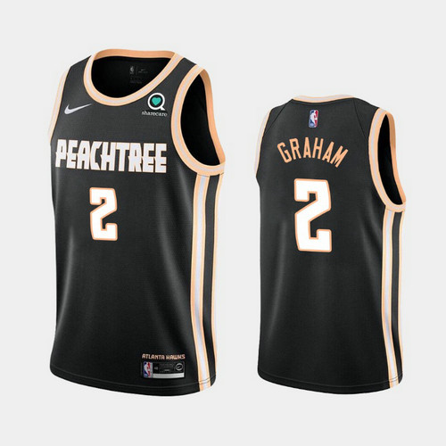 Camiseta Treveon Graham 2 Atlanta Hawks 2019-20 Ciudad Negro Hombre