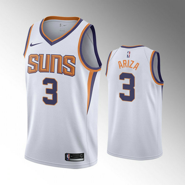 Camiseta Trevor Ariza 3 Phoenix Suns 2020-21 Temporada Statement Bianca Hombre