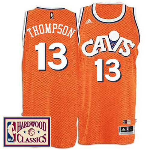 Camiseta Tristan Thompson 13 Cleveland Cavaliers Retro Naranja Hombre