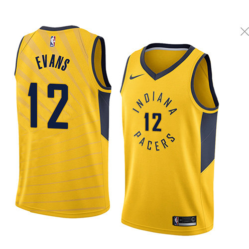 Camiseta Tyreke Evans 12 Indiana Pacers Statement 2018 Amarillo Hombre