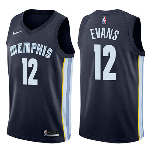 Camiseta Tyreke Evans 12 Memphis Grizzlies Icon 2017-18 Azul Hombre