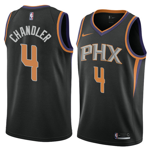 Camiseta Tyson Chandler 4 Phoenix Suns Statement 2018 Negro Hombre