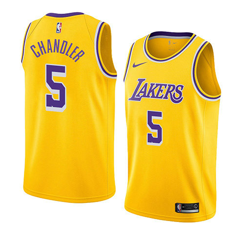 Camiseta Tyson Chandler 5 Los Angeles Lakers Icon 2018-19 Oro Hombre