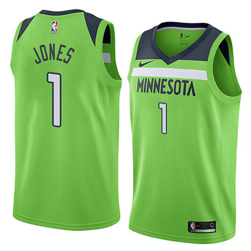 Camiseta Tyus Jones 1 Minnesota Timberwolves Statement 2018 Verde Hombre