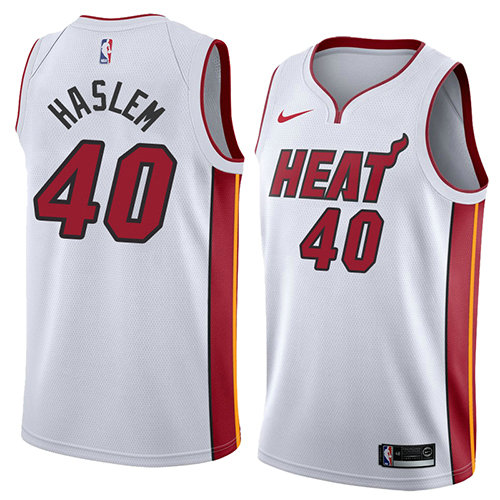 Camiseta Udonis Haslem 40 Miami Heat Association 2018 Blanco Hombre