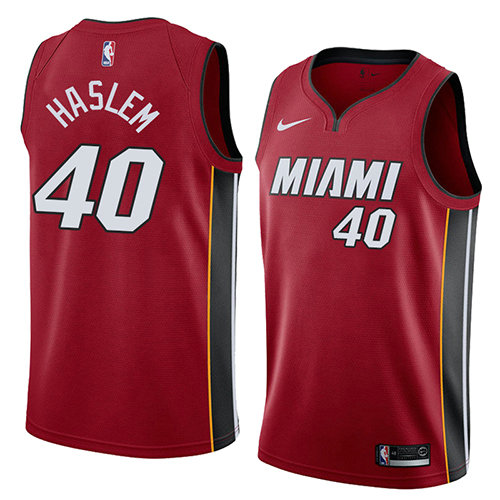 Camiseta Udonis Haslem 40 Miami Heat Statement 2018 Rojo Hombre