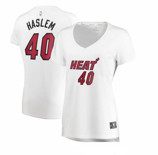 Camiseta Udonis Haslem 40 Miami Heat association edition Blanco Mujer