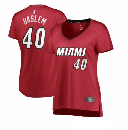 Camiseta Udonis Haslem 40 Miami Heat statement edition Rojo Mujer