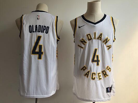 Camiseta Victor Oladipo 4 Indiana Pacers Baloncesto blanco Hombre