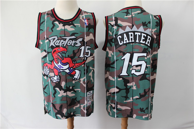Camiseta Vince Carter 15 Toronto Raptors Swingman Bosque Hombre