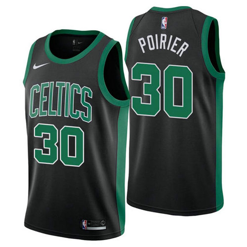 Camiseta Vincent Poirier 30 Boston Celtics nike negro Hombre