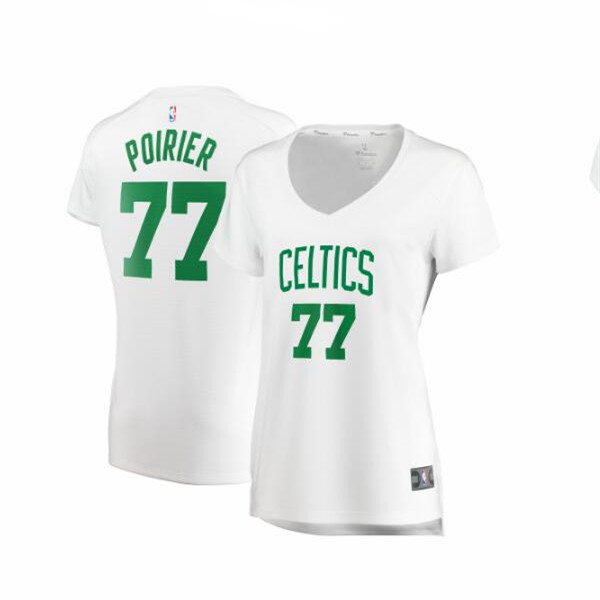 Camiseta Vincent Poirier 77 Boston Celtics association edition Blanco Mujer