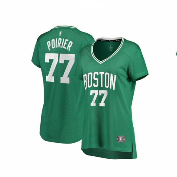 Camiseta Vincent Poirier 77 Boston Celtics icon edition Verde Mujer