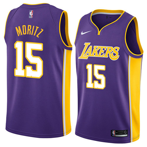 Camiseta Wagner Moritz 15 Los Angeles Lakers Statement 2018 Púrpura Hombre
