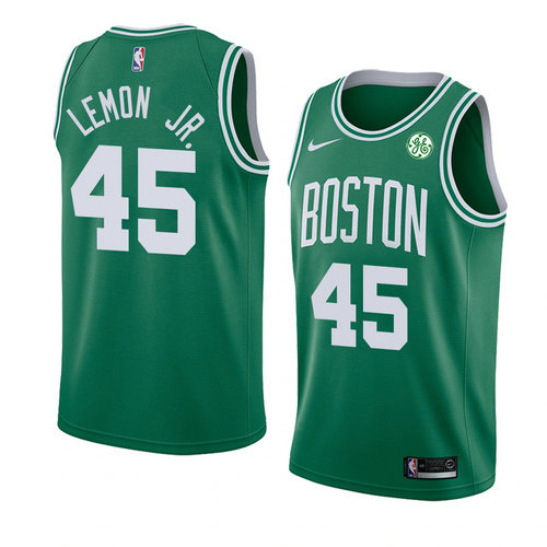 Camiseta Walter Lemon JR. 45 Boston Celtics Icon 2018 Verde Hombre